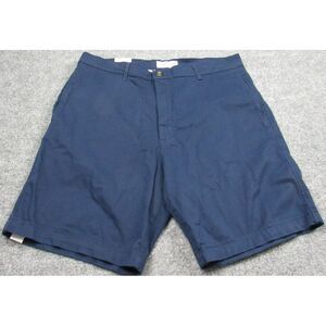 Saddlebred Shorts Mens‎ 34x9 Harbor Navy Blue Chino Flat Front Comfort Flex